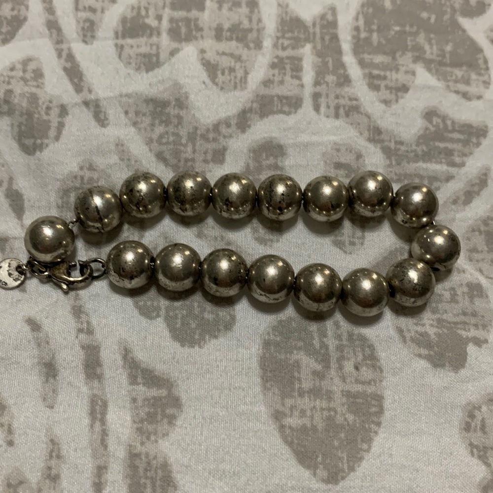 Authentic Tiffany silver ball bracelet